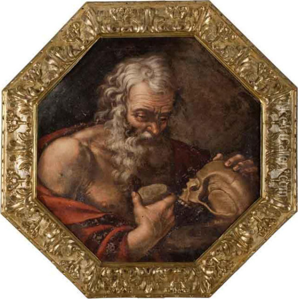 San Girolamo Oil Painting - Giulio Cesare Bedeschini