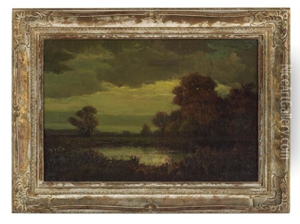Autumnal Landscape Oil Painting - Hudson Mindell Kitchell