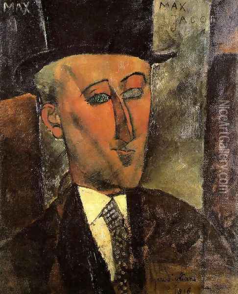 Portrait of Max Jacob Oil Painting - Amedeo Modigliani