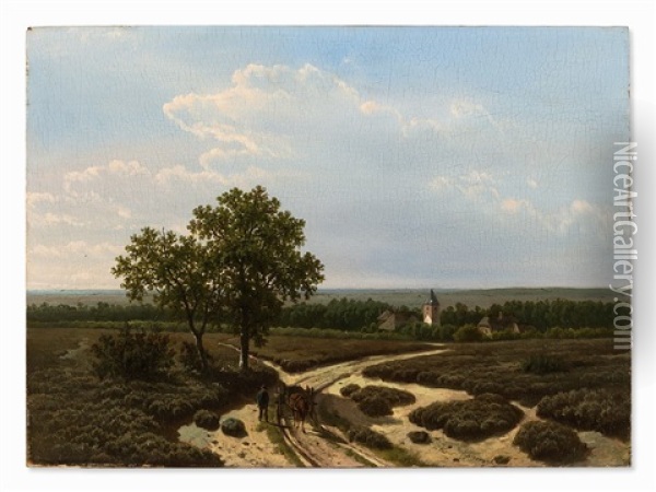Heath Landscape Oil Painting - Arie Ketting De Koningh