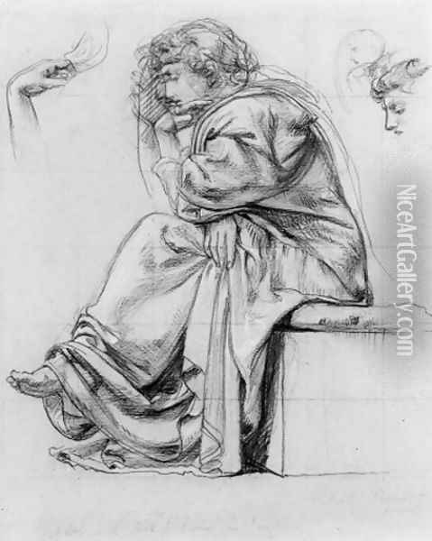 Study for the South Kensington Science Certificate of 1884 Oil Painting - Sir Edward John Poynter