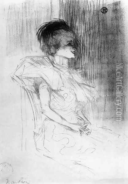 M.Lender Sitting Oil Painting - Henri De Toulouse-Lautrec