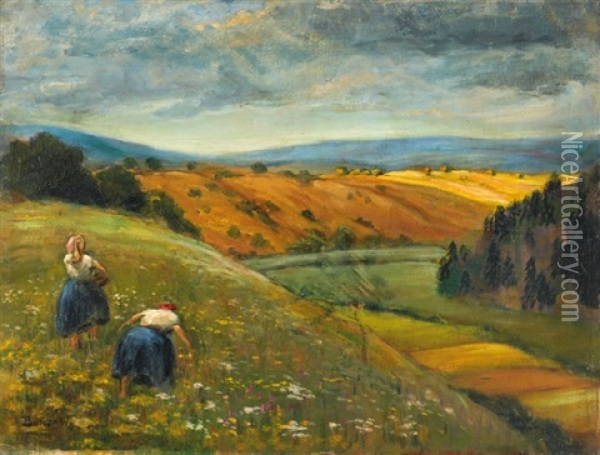 European Landscape Oil Painting - Walter Bondy