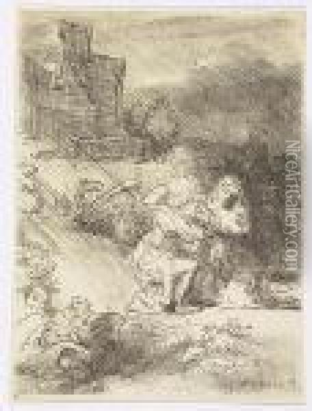 The Agony In The Garden<</b> Oil Painting - Rembrandt Van Rijn