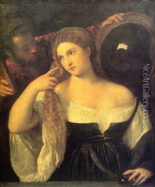 Vanitas Oil Painting - Tiziano Vecellio (Titian)