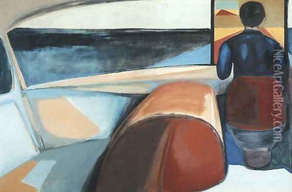 Driver Oil Painting - Andrzej Wroblewski