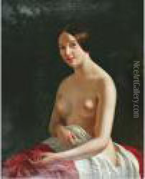 Busto De Dama Desnudo Oil Painting - Joan Roig Soler