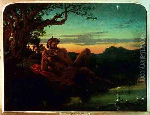 Evening Oil Painting - Sir Joseph Noel Paton