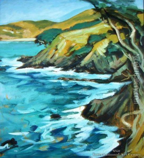 Waiheke Coast Oil Painting - John Horner