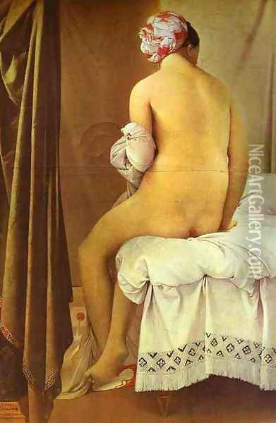 The Bather of Valpinçon Oil Painting - Jean Auguste Dominique Ingres