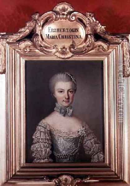 Archduchess Maria Christine Maria 1742-98 Oil Painting - Etienne Liotard
