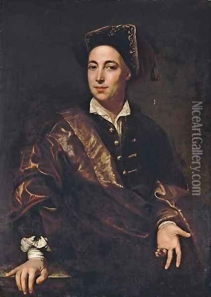 Portrait of a gentleman Oil Painting - Francesco Trevisani
