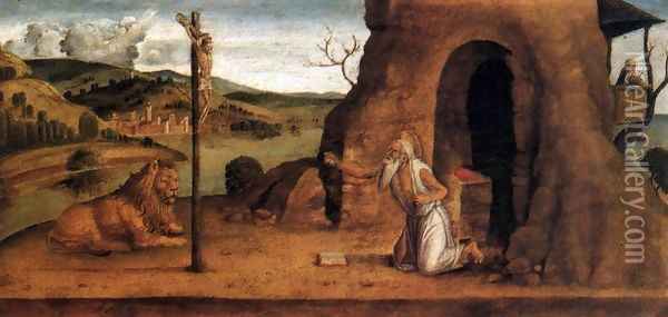 St Jerome in the Desert Oil Painting - Lazzaro Bastiani