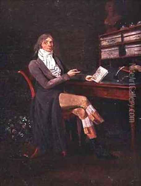 Portrait of Charles Maurice de Talleyrand Perigord 1754-1838 Oil Painting - Jean Francois Garneray