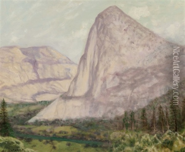 Kolana Peak (hetch Hetchy Valley), 1885 Oil Painting - Charles Dorman Robinson