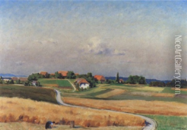 Sommernachmittag Oil Painting - Hans Arnold Daepp