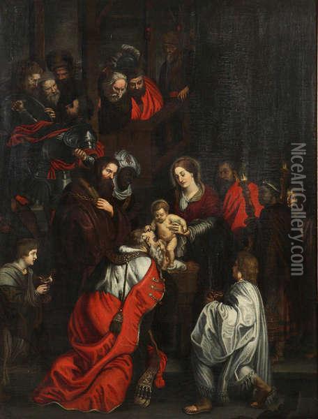 Aanbidding Der Wijzen Oil Painting - Peter Paul Rubens