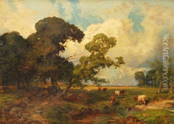 Rough Pastures Oil Painting - Joseph Langsdale Pickering