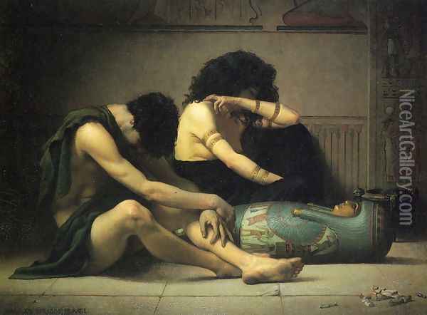 Lamentation Over the Death of the First-Born of Egypt Oil Painting - Charles Sprague Pearce