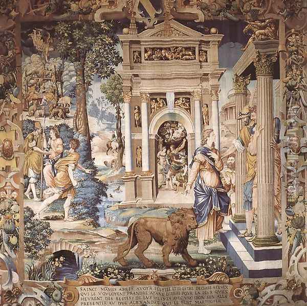 St Mammes and Duke Alexander 1541 Oil Painting - Jean the Elder Cousin
