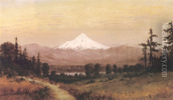 Mount Hood Oil Painting - Cleveland Rockwell