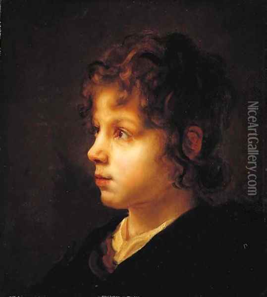 The head of a young boy Oil Painting - Pieter Harmansz Verelst