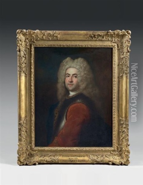 Portrait De Stanislas Comte Poniatowski Oil Painting - Marcello Bacciarelli