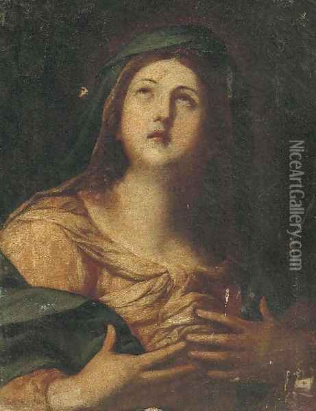 The Penitent Magdalen Oil Painting - Simone Pignoni