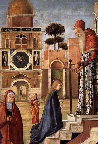 The Presentation of the Virgin (detail) Oil Painting - Vittore Carpaccio