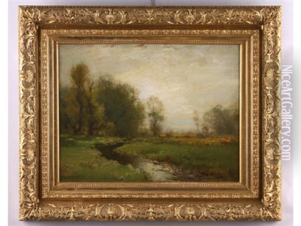 Eventide Landscape Oil Painting - Arthur Parton