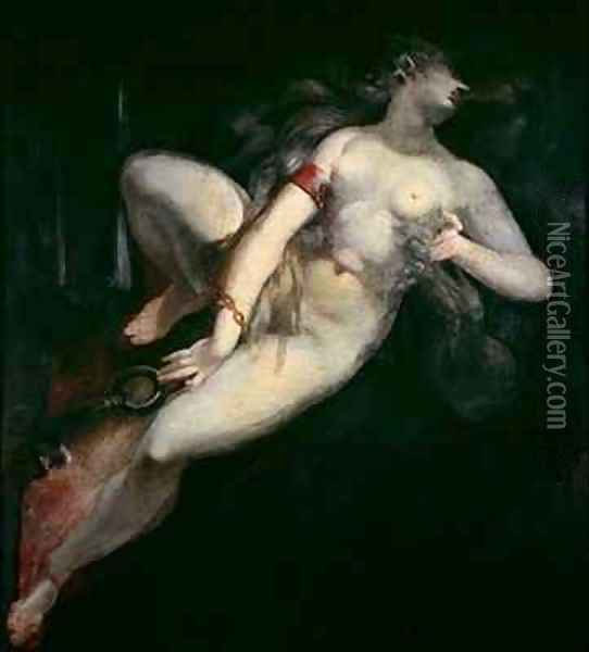 Sin Pursued by Death Oil Painting - Johann Henry Fuseli