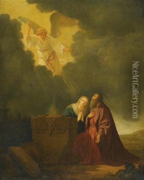 The Sacrifice Of Manoah Oil Painting - Willem De Poorter