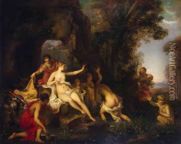 Diana and Actaeon Oil Painting - Louis Galloche