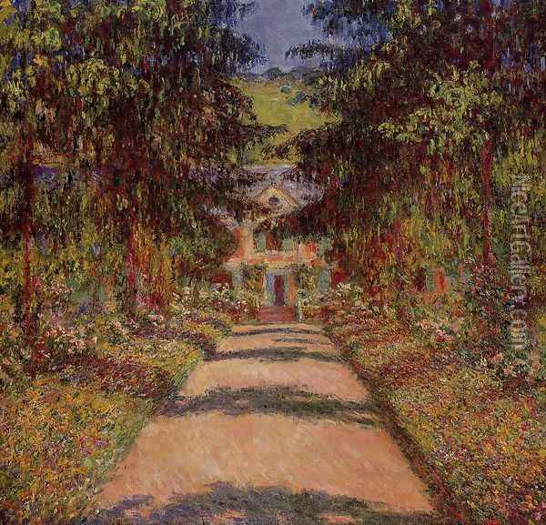 The Main Path At Giverny Oil Painting - Claude Oscar Monet