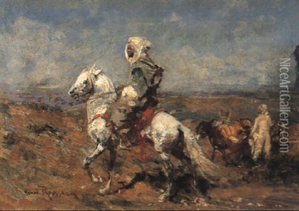 Caid A Cheval Oil Painting - Henri Emilien Rousseau