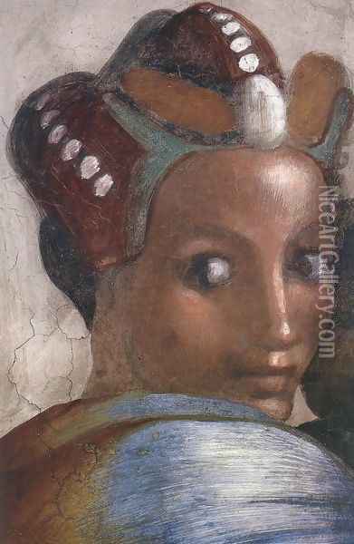 Jacob - Joseph (detail-4) 1511-12 Oil Painting - Michelangelo Buonarroti