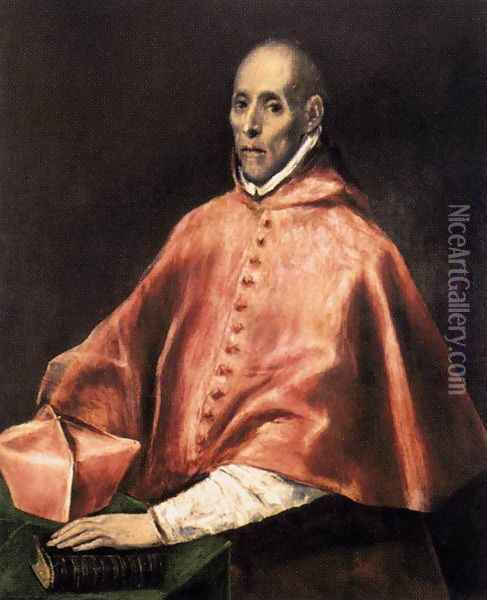 Portrait of Cardinal Tavera 1608-14 Oil Painting - El Greco (Domenikos Theotokopoulos)