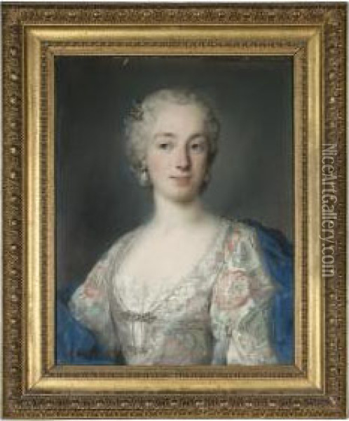 Portrait Of Elisabetta Algarotti Dandolo Oil Painting - Rosalba Carriera