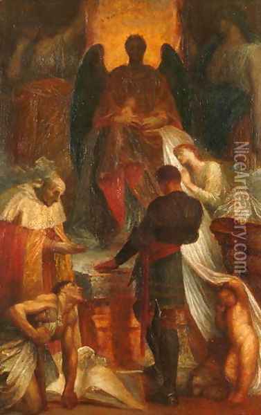 The Court of Death, 1871-1902 Oil Painting - George Frederick Watts