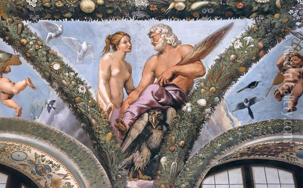 Venus and Jupiter Oil Painting - Raphael