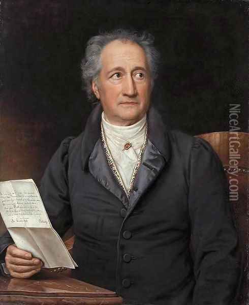 Johann Wolfgang von Goethe Oil Painting - Joseph Karl Stieler