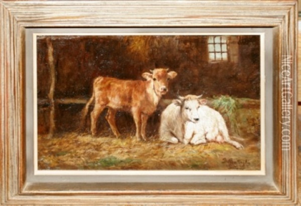 Cows Oil Painting - Domenico Battaglia
