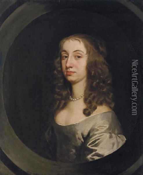 Portrait of lady, traditionally identified as Jane, wife of Sir Nicholas Pelham Oil Painting - Sir Peter Lely