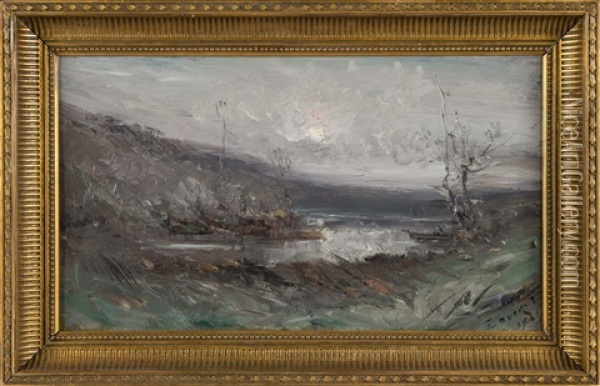 Paysage Vers Villeret Oil Painting - Emile Noirot