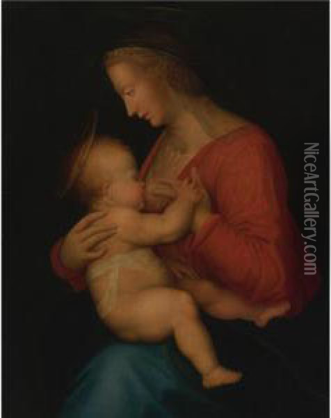 Madonna And Child Oil Painting - Fra Bartolommeo della Porta