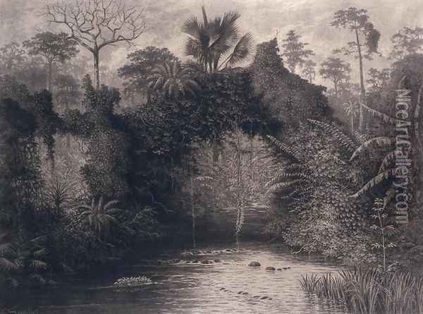 View of the Gulf of Biafra, West Africa, 1877 Oil Painting - Emma Sandys