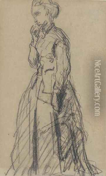 Femme debout Oil Painting - Paul Cezanne
