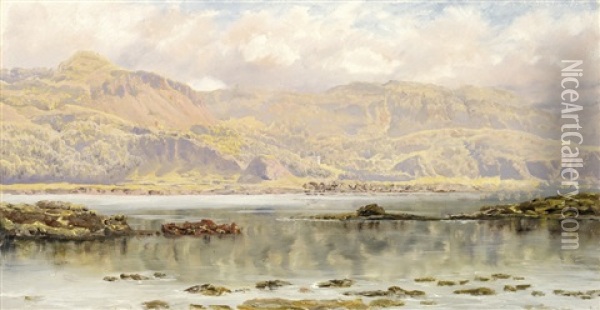 Hills Of Argyll Oil Painting - John Brett