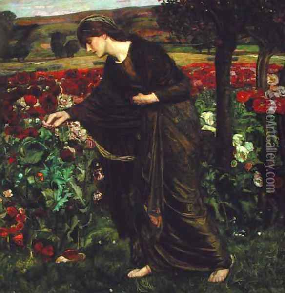 In the Garden of Proserpina, 1893 Oil Painting - Henry A. (Harry) Payne