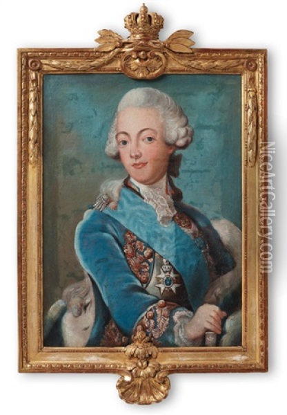Gustaf Iii (1746-1792) Oil Painting - Lars Henning Boman
